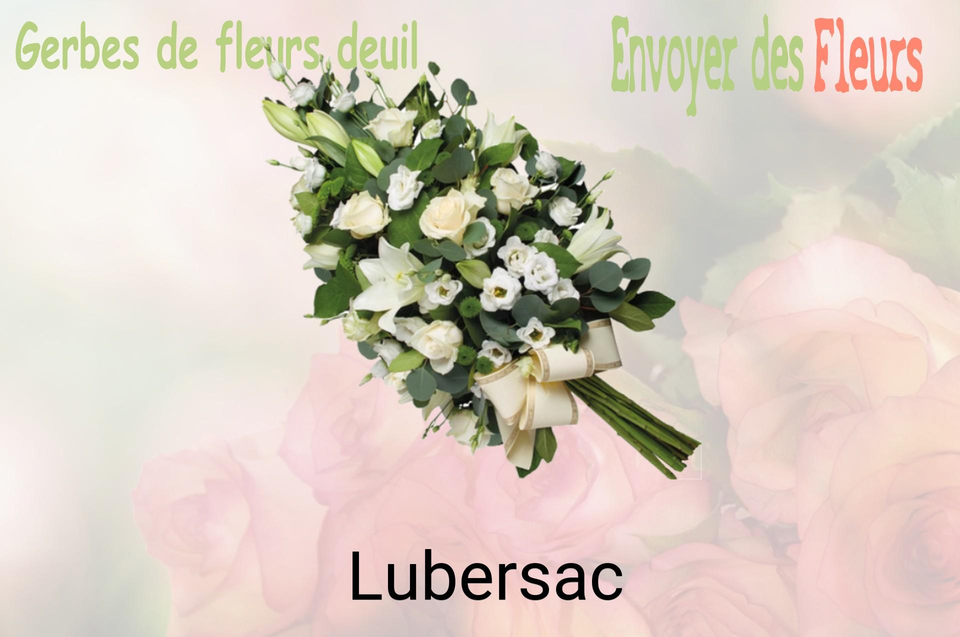 Gerbe de fleurs de deuil livrée à Lubersac